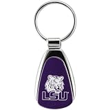NCAA LSU Tigers Silvertone Teardrop Keychain