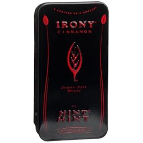Irony by Hint Mint Sugar-Free Mints, Cinnamon, 0.33-Ounce Tins (Pack of 12)
