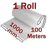 1000mm x 1 x 100M Bubble Wrap