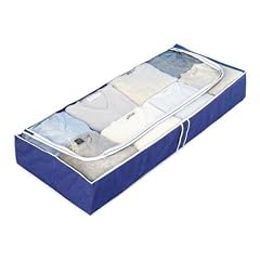 WENKO 4380630100 Unterbettkommode Air - atmungsaktives Vlies, 103 x 16 x 45 cm,  dunkelblau