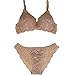 Burvogue Women's Push Up Embroidery Bras Set Lace Lingerie Bra and Panties
