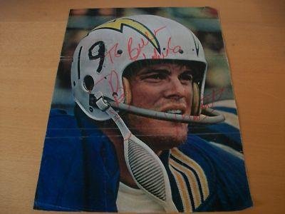 Lance Alworth Auto Signed Vintage Magazine Photo JSA B - Autographed NFL Magazines