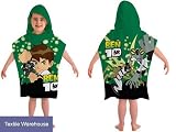 Ben 10 Green Hooded Poncho Bath Beach Towel OFFICIAL