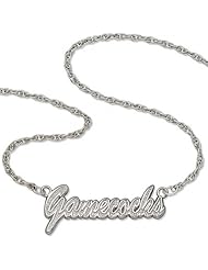 Silver Univ. South Carolina Gamecocks Script Necklace
