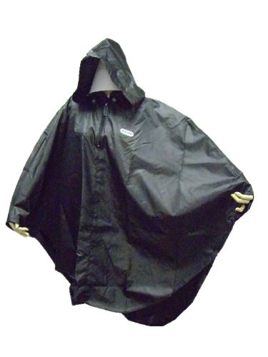(アウトドア)OUTDOOR レインポンチョ ブラック Lサイズ