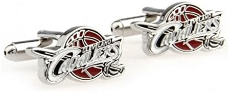 Cleveland Cavaliers Cuff Linkd Silver Plated Cavs Logo Cufflinks NBA Basketball - Lebron James