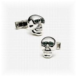 Emerald Eye Skull Cufflinks