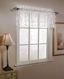 Petite Fleur Lace Valance 56 wide by 14 long in White