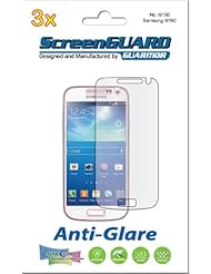 3x Samsung Galaxy S4 mini GT-i9190 Duos GT-i9192 GT-i9195 Premium Anti-Glare Anti-Fingerprint Matte Finishing LCD Screen Protector Cover Guard Shield Protective Film Kit (in GUARMOR Retail Package)