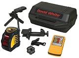 David White 48-M2XT-1 Int./Ext Laser Cross Line Level with Pulsing Beam & Detector