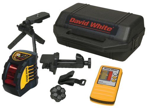 David White 48-M2XT-1 IntExt Laser Cross Line Level with Pulsing Beam and Detector