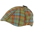Summer Cotton 6 Panel Plaid Ivy Cabbie Hat Green L/XL