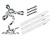 Microheli CNC Triple White Plastic Blades Conversion Set - Blade 230S / 230S V2