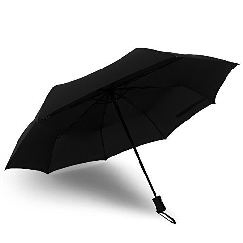 Vahista Novelty Full-automatic Rain Umbrella/Parasol - Windproof and Foldable Sunshade, Auto Open/Close, Black