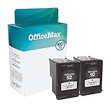 UPC 011491994686 product image for OfficeMax Remanufactured Black Ink Cartridge Twin Pack Replacement for HP 92 | upcitemdb.com