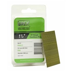 GREX P6/45-2.5 23 Gauge 1-3/4-Inch Length Headless Pins (2,500 per box)