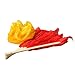 Vktech 3 Color Gradient Flame Dancing Fan Belly Veil for Party Stage Performance