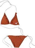 Texas Longhorns Women's Dark Orange Ruffled String Bikini