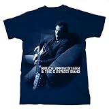 Bruce Springsteen - Moonlight Adult Mens T-shirt in Patrol Blue