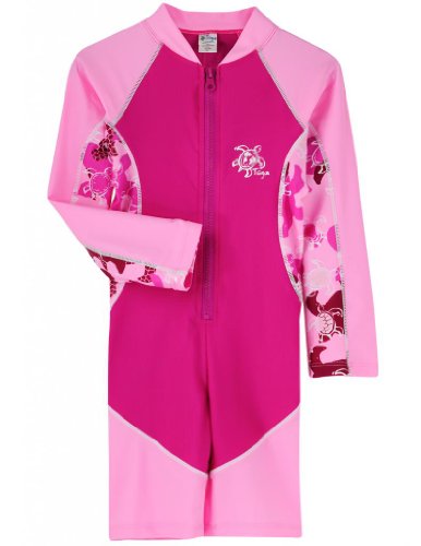 Tuga Girls UPF 50+ High Tide Long Sleeve Sunsuit (UV Sun Protective)