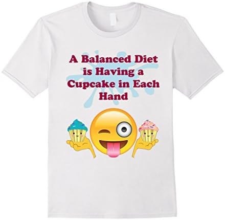Men's Funny Emoji T-Shirt, Emoji Pillows Diet Cupcake Shirt 3XL White