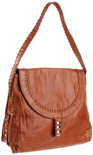 Treesje Womens Whisper Hobo,Cognac,One Size