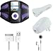Apple iPod Nano 5G (Video Recorder) Purple Mesh Neoprene Sports Armband w/ USB 2in1 Sync and Charging Data Cable, USB Car Charger, USB Wall / Travel Charger, & Earphone / Headphones
