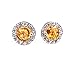 18k White Gold Diamond & Natural Yellow