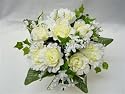 Cream Artificial Flower Rose Stephanotis Lily of Valley Wedding Bouquet from GT Decorations