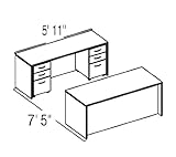 Bush Series C / Corsa Light Oak Configuration 12 - Layout for 5