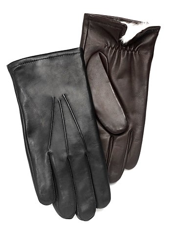 Men's 'Cadillac' Sheepskin Leather Gloves with Rabbit FUR Lining By Grandoe