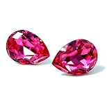 Pink Swarovski Teardrop Stud Earrings Fashion Jewelry