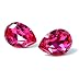 Pink Swarovski Teardrop Stud Earrings Fashion Jewelry