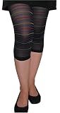 Lightweight Multi Stripe Knee Length Leggings by Dance in Paris