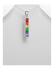 CZ Pendant Necklace In 92.5 Sterling Silver