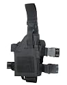 UTG Adjustable Leg Holster for Pistol with Non-Slip Strap/Buckle (Black)