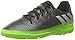 adidas Performance Kids' Messi 16.3 Turf Soccer Shoe (Little Kid/Big Kid), Dark Grey/Metallic Silver/Neon Green, 2.5 M US Little Kid