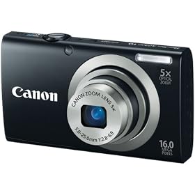 16.0 Megapixel Powershot A2300 Digital Camera (Black) - CANON