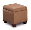 Accent Cube Ottoman in Brown by Coaster Furniture