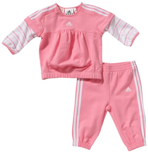 Adidas Kinder Trainingsanzug Inf Bp Tod Gset, oberteil: wonder bloom f10/white hose: wonde Preisvergleich