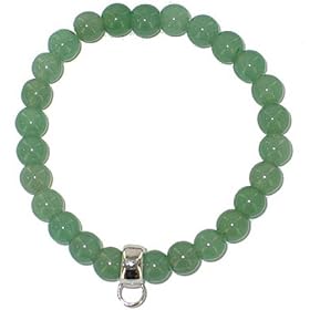 Chrysalis Natural Aventurine Bracelet Silver Charm Loop