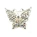 Diamante Butterfly Brooch