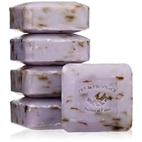 Pre de Provence Soap, Set Of 5, Lavender, 125 Gram Cello Wrap