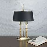 Double Pedestal Lamp 23kt Gold