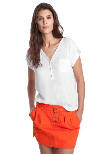 ESPRIT Collection Damen Bluse, D23140, Gr. 44 (XXL), Wei&szlig; (white 118) Preisvergleich