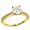 Bezel Set Round Diamond Engagement Ring .18cttw (CZ ct