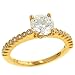 Bezel Set Round Diamond Engagement Ring .18cttw (CZ ct