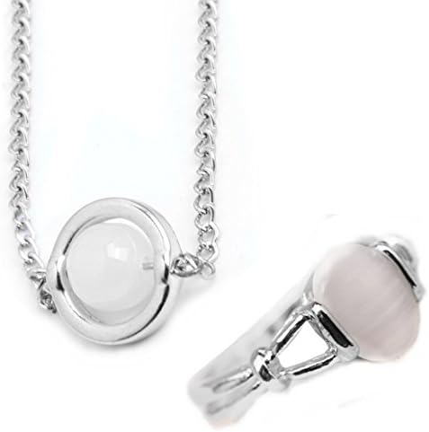 Mondstein Moon Necklace And Wedding Ring (Size 9) KyraristxCollection015