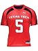Texas Tech Red Raiders -No. 5- Women's Red Under Armour Replica Jersey