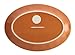 Rachael Ray Cucina Dinnerware 10-Inch x 14-Inch Stoneware Oval Platter, Pumpkin Orange